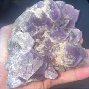 Purple Amethyst Crystal Cluster Skull